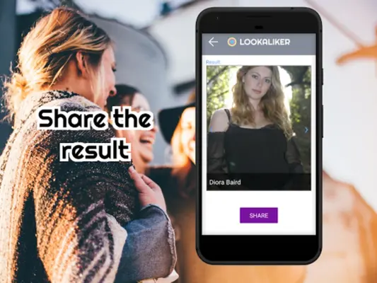 Lookaliker Find out your cele android App screenshot 0